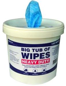 Heavy Duty Textured Wipes for Hands and Surfaces (150 Wipes)